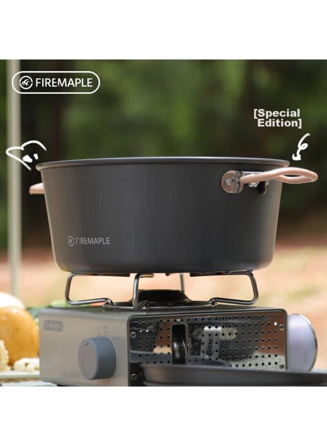 Fire-maple Feast Hot Pot Special Edition Outdoor Home Camping Equipment, Outdoor Cooking And Camping, Portable Stove, Hot Pot, Sichuan Stove, Kitchen Utensils, 3l Large Capacity With Foldable Handle - Image 2