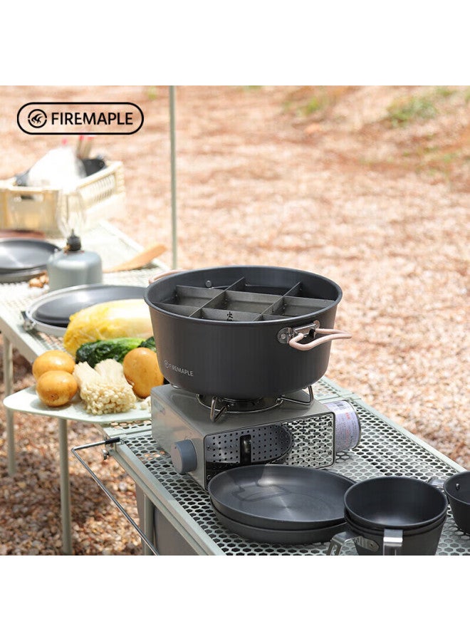 Fire-maple Feast Hot Pot Special Edition Outdoor Home Camping Equipment, Outdoor Cooking And Camping, Portable Stove, Hot Pot, Sichuan Stove, Kitchen Utensils, 3l Large Capacity With Foldable Handle - Image 4