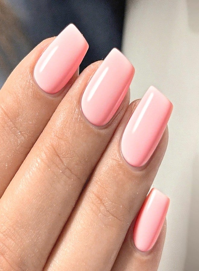 Lifextol 120pc Pink Coffin Press on Nails Short Fake Nails Press ons for Women Acrylic Nail Presson Nail&Glue Tabs, Short Pink Fingernails Coffin False Fingernail Tip Stick on Artificial Fingernail - Image 2
