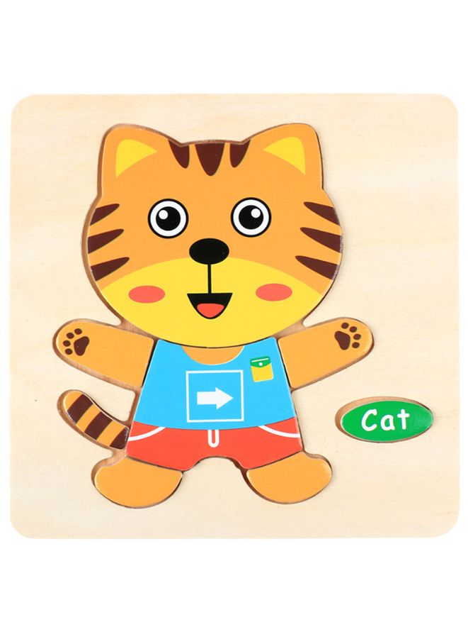 الألغاز الخشبية للأطفال الأولاد والبنات الحيوانات مجموعة القط - Image 1