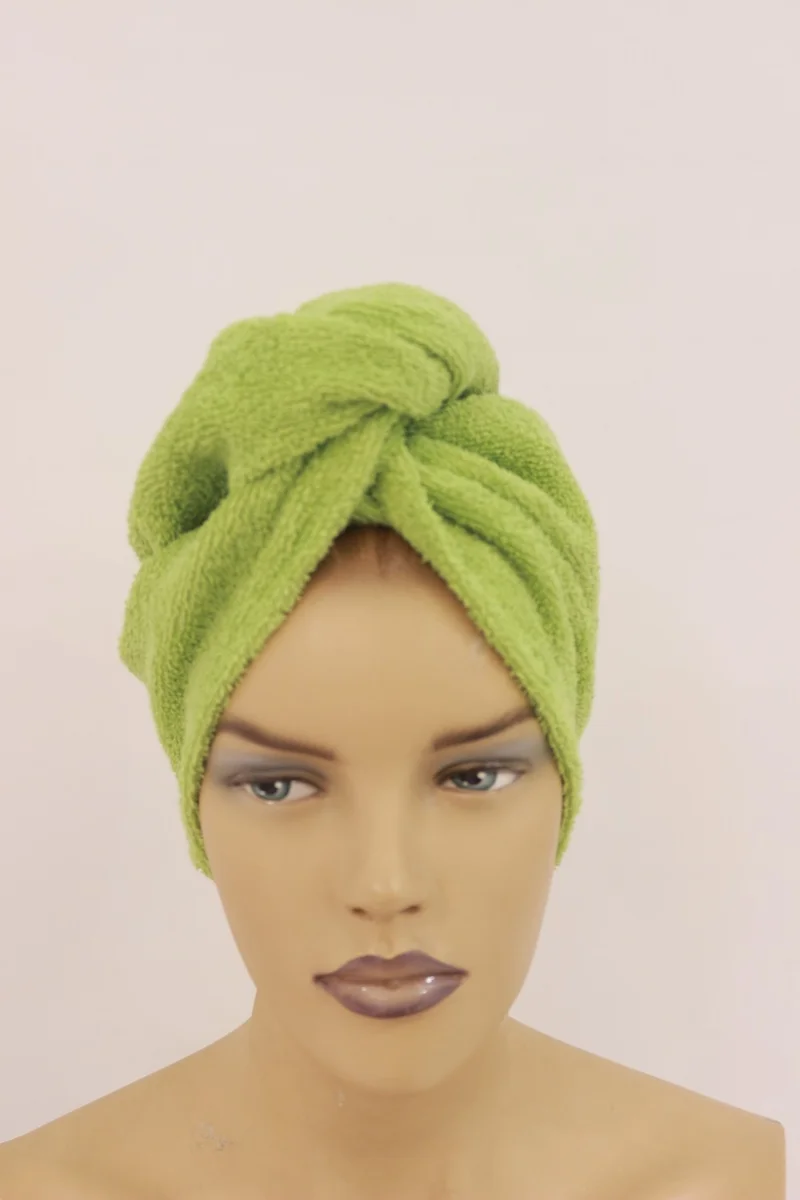 اندر هوم Buttoned Hair Drying Cap Curl Head Towel Hair Drying Cap