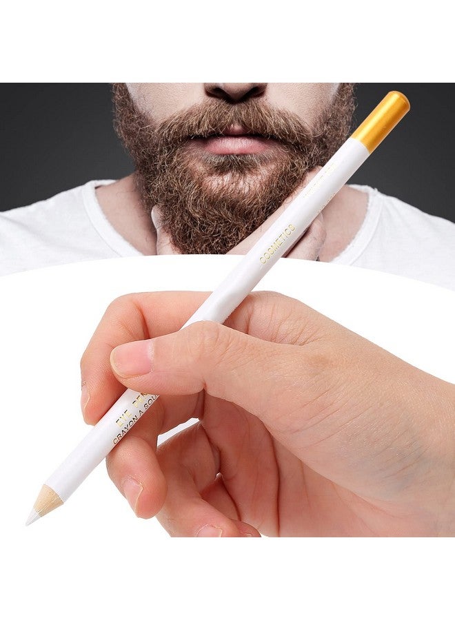 ANGGREK Beard Lineup Pen Anggrek White Hairline Pen Professional Beard Pencil Filler Household Beard Pencil Liner Shaping Styling Tool(White) - Image 3