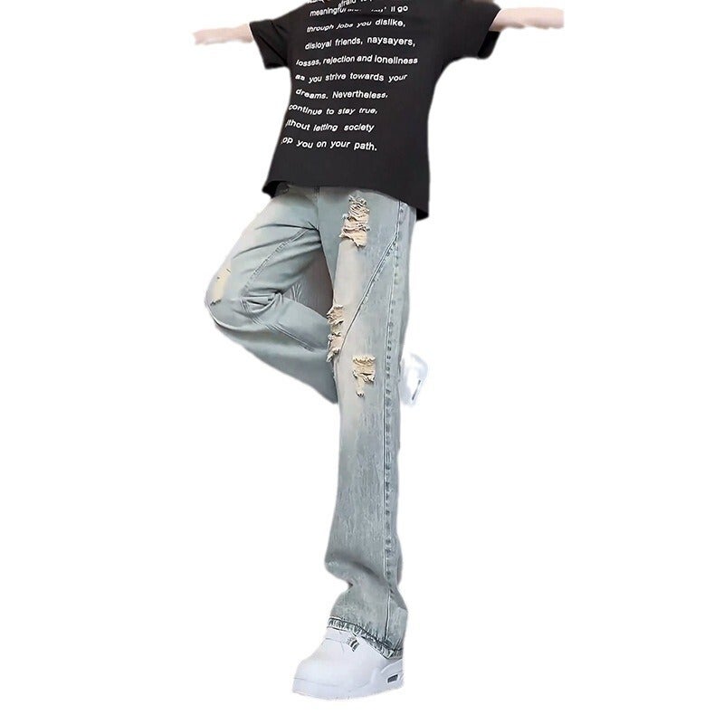 Unisex Classic Denim Jeans Loose Fit Daily Outdoor Wear - Image 4