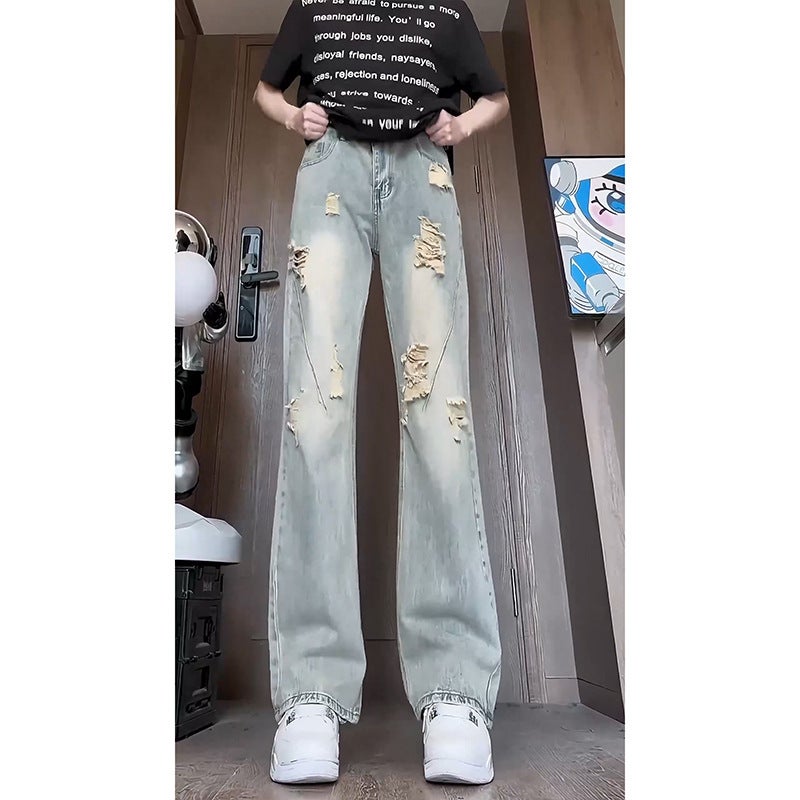 Unisex Classic Denim Jeans Loose Fit Daily Outdoor Wear - Image 3