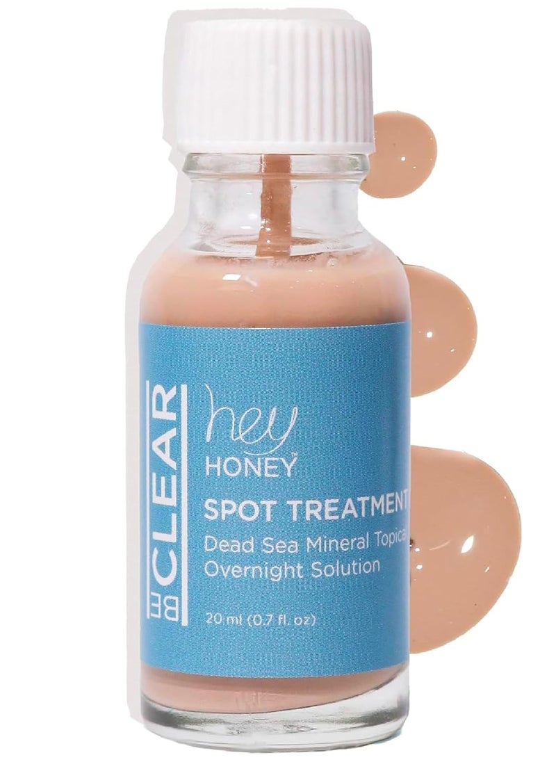 Hey Honey Hey Honey Skincare Be Clear - Acne Spot Treatment Overnight, Pimple Drying Lotion, Use Over Zits Whitehead & Blemishes 1 OZ 
