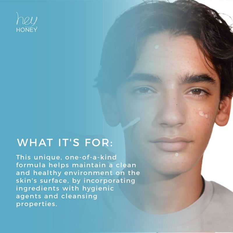 Hey Honey Skincare Be Clear - Acne Spot Treatment Overnight, Pimple Drying Lotion, Use Over Zits Whitehead & Blemishes 1 OZ - Image 2