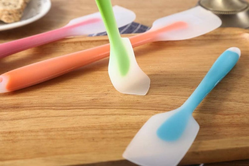 Sugalsu Silicone Spatula Set of 4 - Heat Resistant Flexible Spatula 450F with Stainless Steel Core - Food Grade Premium Good Grip Kitchen Utensils - Seamless, Heavy Duty, BPA Free(Random) - Image 3