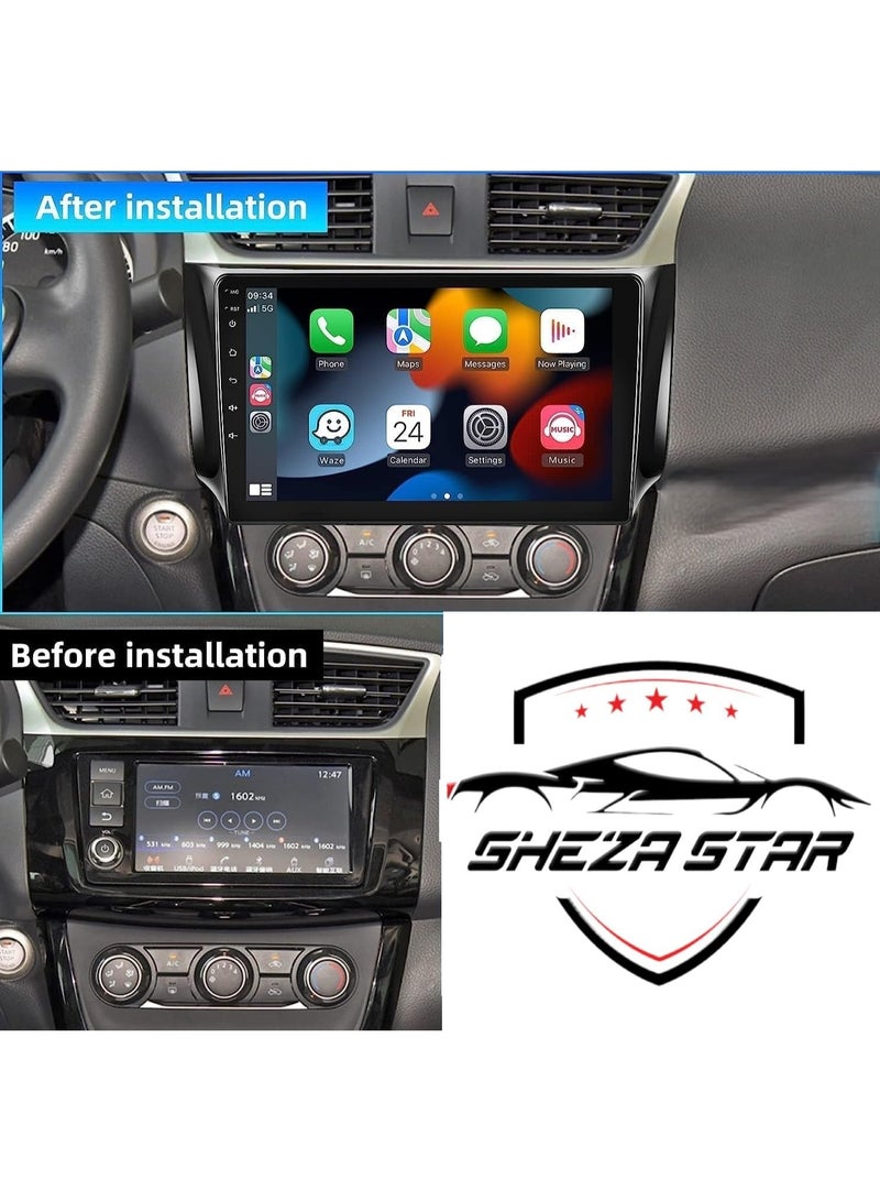 SHEZA STAR Android Car Stereo for Nissan Sentra 2013-2017 4GB RAM 64GB ROM Support Carplay, M-Link Wi-Fi BT, Radio GPS, 10 Inch IPS.QLED, Screen with 360D Camera Included - Image 2