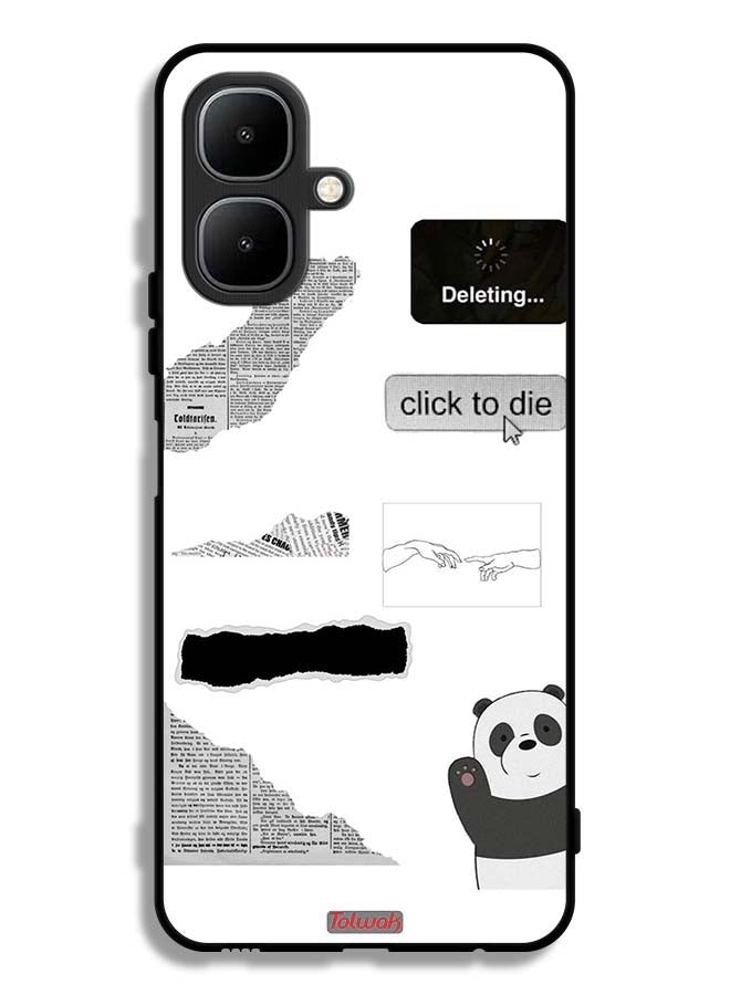 Tolwak Infinix Smart 10 Protective Case Cover Panda Sticker