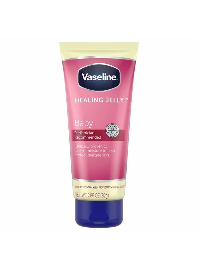 Vaseline جيل الشفاء من الفازلين - جل بترولي لعلاج طفح الحفاضات مرطب للبشرة الحساسة للأطفال 2.89 أونصة - Image 1