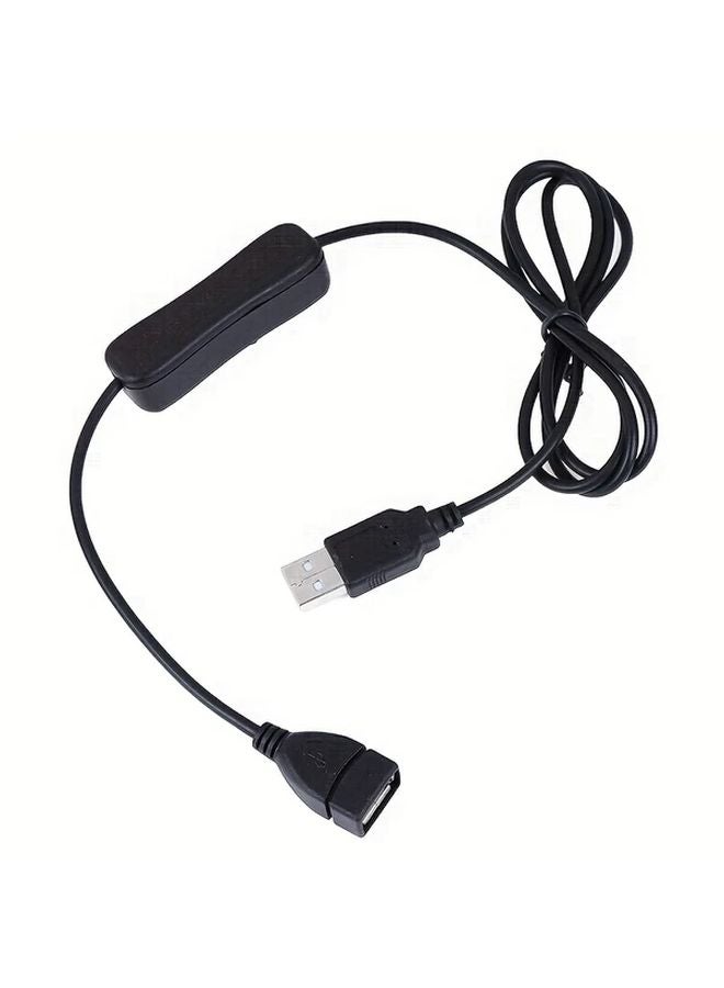 1pc USB Cable With On Off Switch 39 37inch Extension Cord For Fans Lamps - Image 1