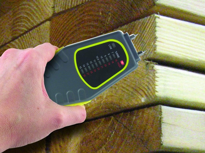 General Tools جهاز قياس الرطوبة MM1E، نوع الدبوس، رسم بياني LED بار - Image 3