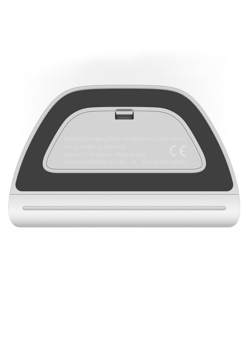 وحدة تحكم بلوتوث نهائية مع قاعدة شحن، وحدة تحكم لاسلكية احترافية مع عصا تحكم مستشعرة لتأثير القاعة، متوافقة مع المحول والنوافذ وسطح البخار (أبيض) - Image 4