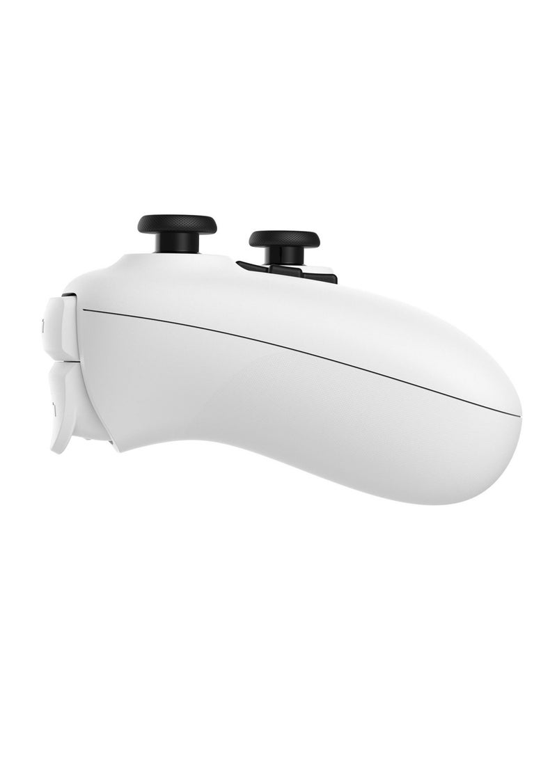 وحدة تحكم بلوتوث نهائية مع قاعدة شحن، وحدة تحكم لاسلكية احترافية مع عصا تحكم مستشعرة لتأثير القاعة، متوافقة مع المحول والنوافذ وسطح البخار (أبيض) - Image 5