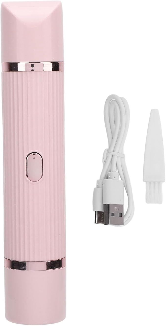 Electric Bikini Trimmer For Women Dual Head Body Hair Clipper Pink - Image 1