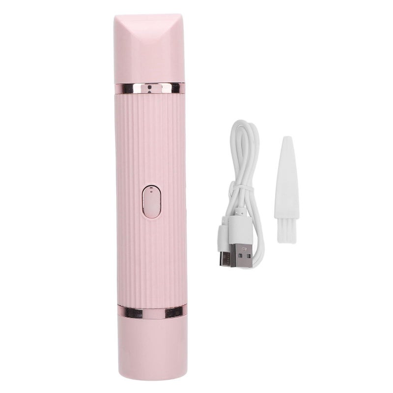 Electric Bikini Trimmer For Women Dual Head Body Hair Clipper Pink - Image 2