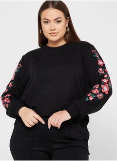 Round Neck Printed Sweatshirt