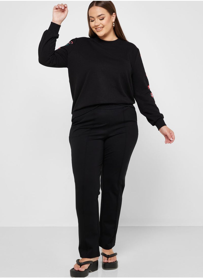 Only Carmakoma - Round Neck Printed Sweatshirt - Image 1
