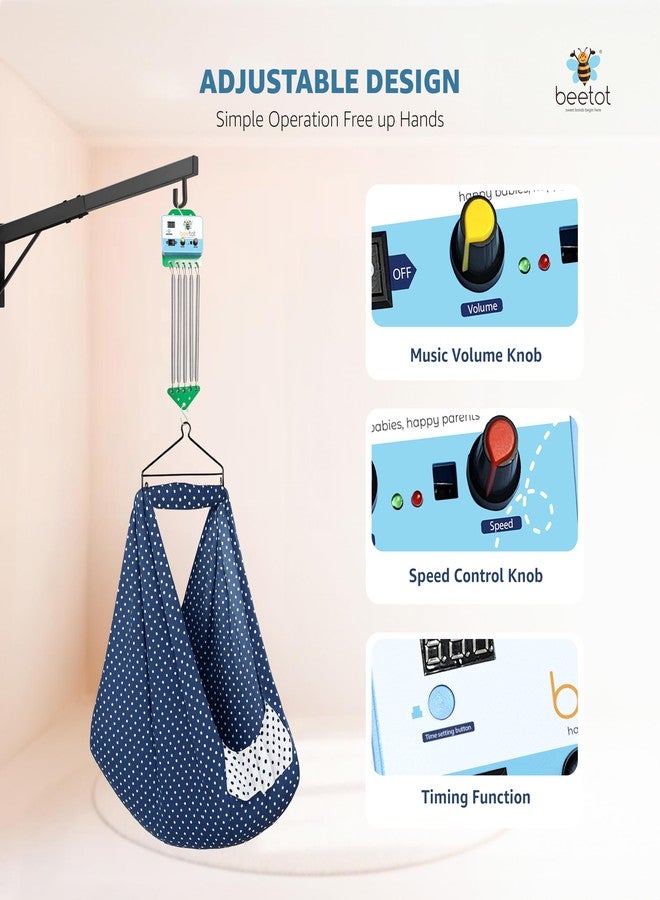 beetot Stainless Steel Baby Automatic Cradle Spring, Automatic Jhula Spring, Capacity Upto 15 Kg, New Born Baby (Infant) Adjustable Speed and Music - Image 5