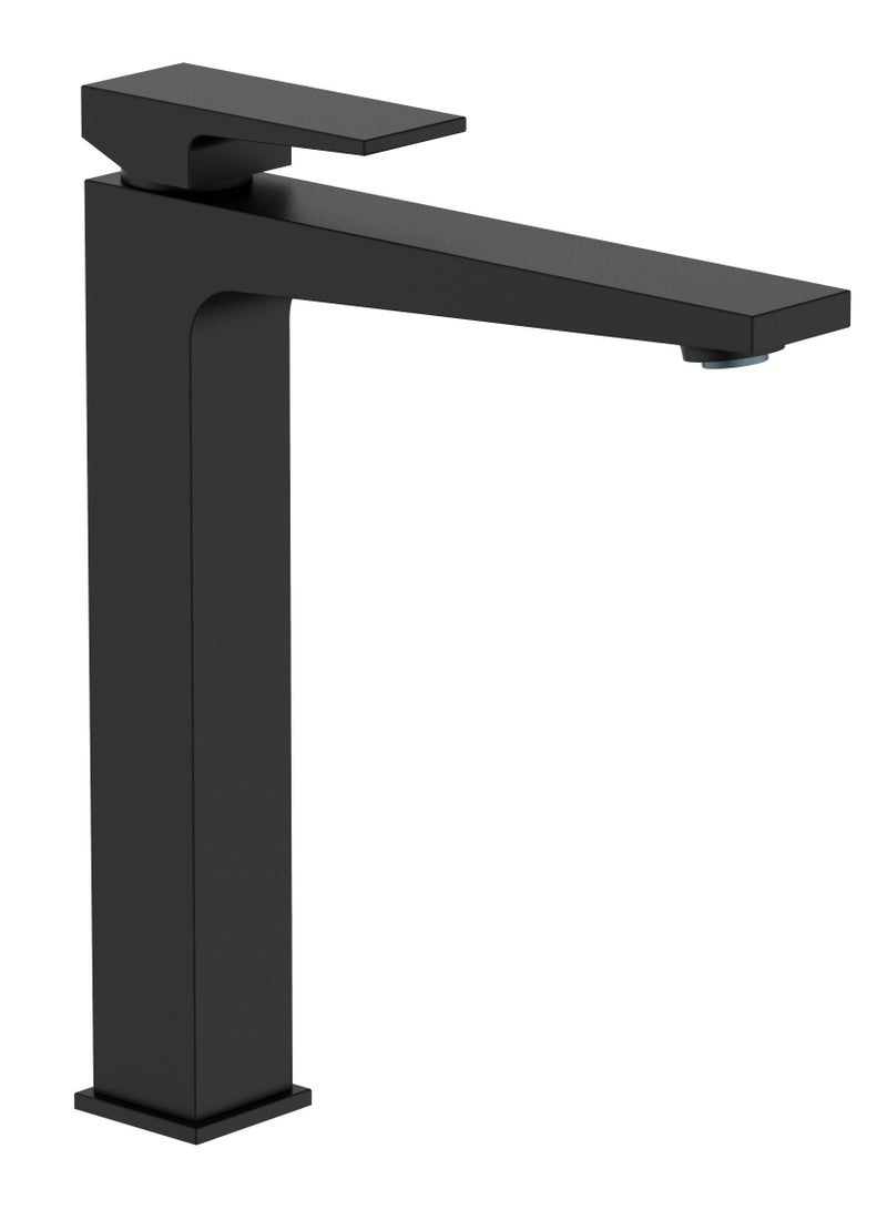 HESANIT Infinity Bathroom High Basin Faucet Matt Black - 8007MB - Image 1