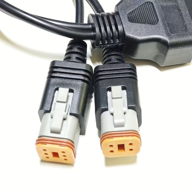 4pin 6pin Motorcycle OBD2 Diagnostic Adapter Cable 2in1 Fit Harley Davidson To OBD16pin Tool - Image 4