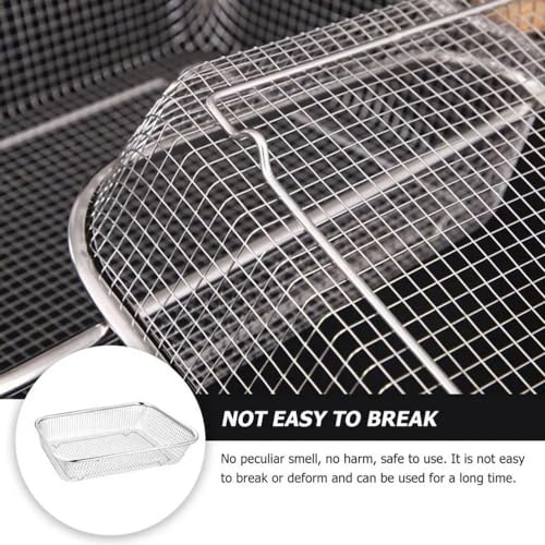 Nexllent Stainless Steel Dish Drainer Basket for Kitchen Utensils/Dish Drying Stand/Plate Rack/Bartan Basket/Sink Counter Top Dish Drainer Rack (Big 30 * 20 * 6 CM) - Image 5