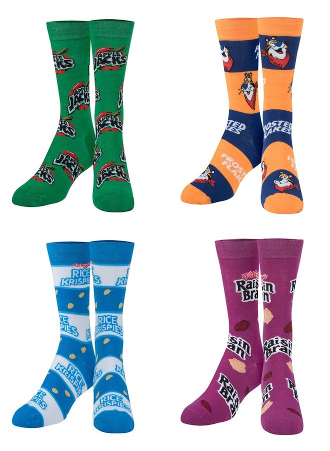 Crazy Socks - Breakfast Cereal Crew Sock Gift Set - 7-Pack Novelty Crew Socks Value Bundle - Size Large for Men & Women - Funny Food-Themed Cool Sox - Cozy Daily Wear - Great Gift for Fans Holidays - Image 3