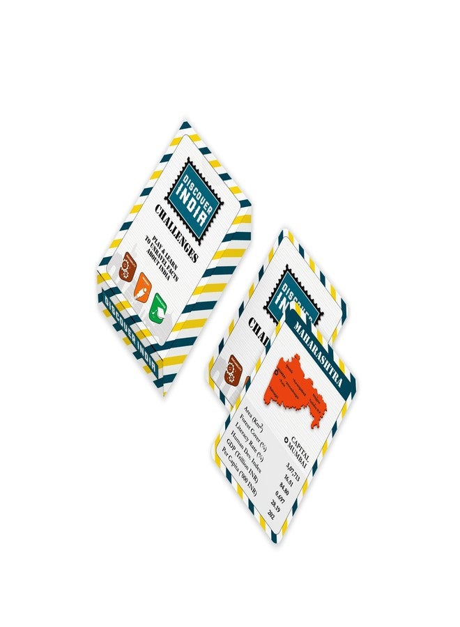 Zephyr States of India Trump Card Game for Kids | Premium Activity Flashcards for Easy & Early Learning | Boosts Memory & Cognitive Skills | Educational Toy for Boys and Girls - Image 1