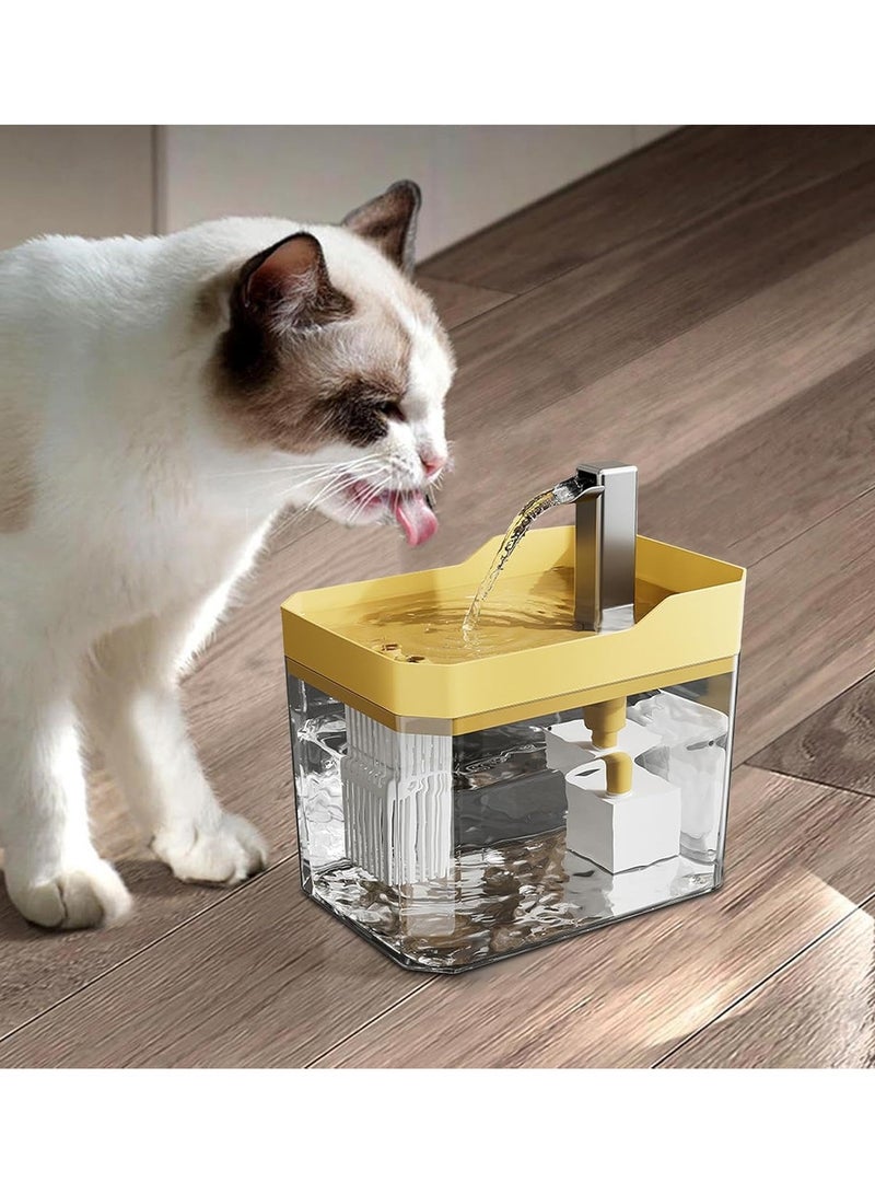 Generic 1.5L Auto Pet Water Fountain, Large Cat Water Fountain With 6 Filter Pad , Ultra Silent Water Fountain With 3 Water Flow Modes for Cats and Dogs  - Image 1