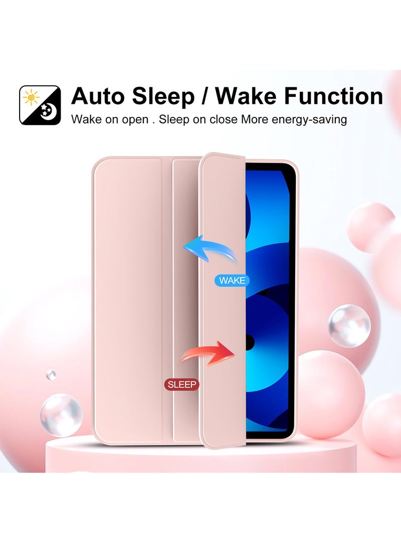 Generic - Case for Honor Pad 9 12.1 Inch, Auto Wake/Sleep, Comfortable Skin Touch, Slim Trifold Stand Protective Cover with Soft TPU Back, Pink - Image 1