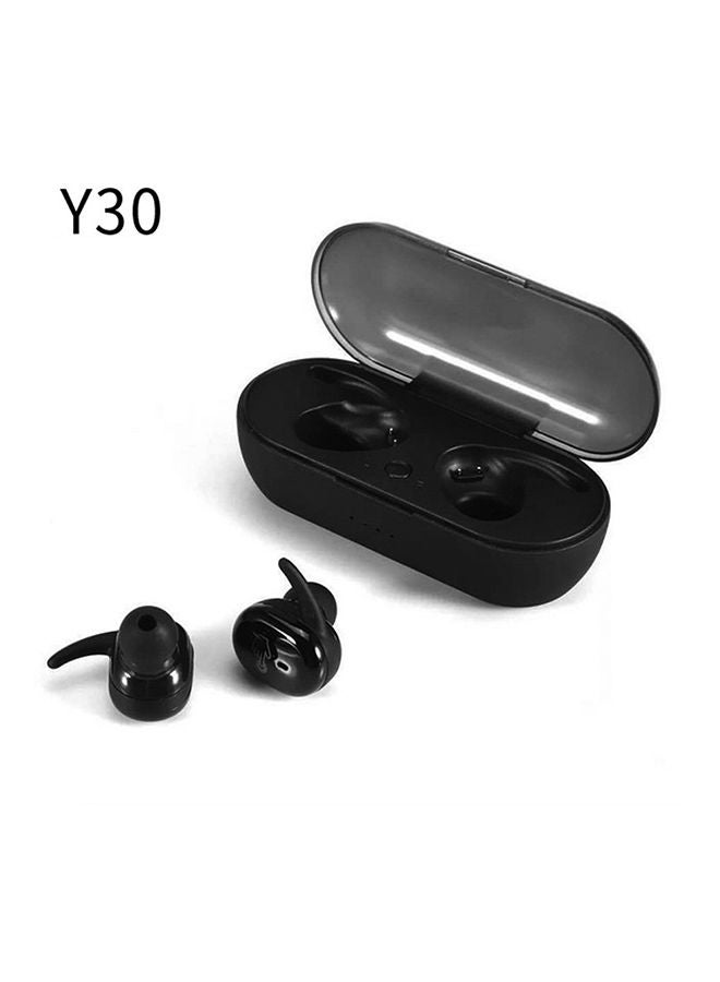 NIBEMINENT Y30 True Wireless Earbuds Touch-Control Daily Waterproof Sport with Microphone Binaural Strereo Audio Earphones In-Ear Headset Charging Case Compatible Android iOS Black - Image 1