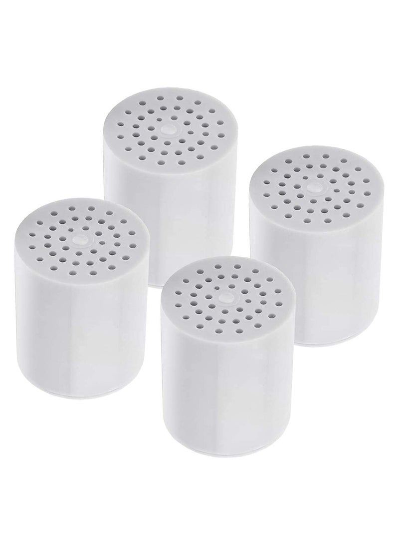 20 Stage Replacement Premium Filter Cartridge, Shower Filter Cartridge Shower Head Filter Hard Water Filter Anti Hair Fall Ideal to Remove Chlorine Impurities from Water with KDF & Calcium Sulphite Beans (4 Cartridges Only) - Image 1