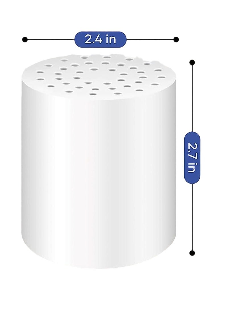 20 Stage Replacement Premium Filter Cartridge, Shower Filter Cartridge Shower Head Filter Hard Water Filter Anti Hair Fall Ideal to Remove Chlorine Impurities from Water with KDF & Calcium Sulphite Beans (4 Cartridges Only) - Image 2