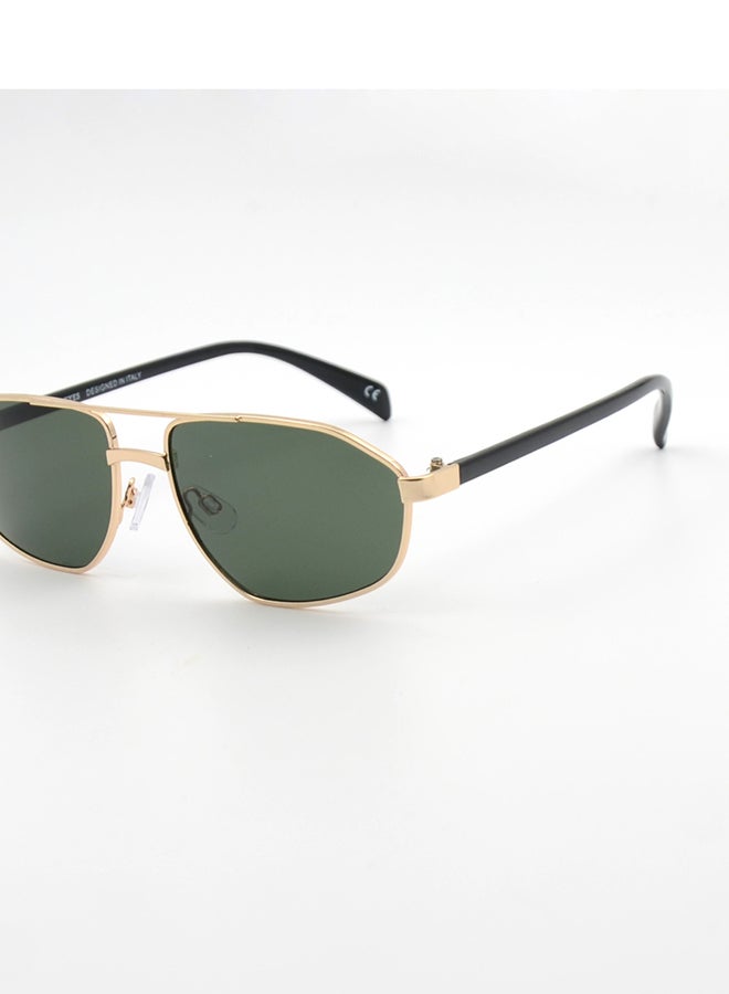 MADEYES Men's UV Protection Sunglasses EE24M035-2 - Gold/Black - Image 2