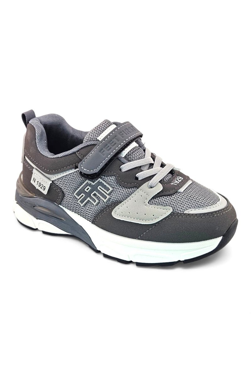 Feet First Bolt Flow Kids Lightweight Sports Sneakers 86-464-04 Dark Grey - Image 2