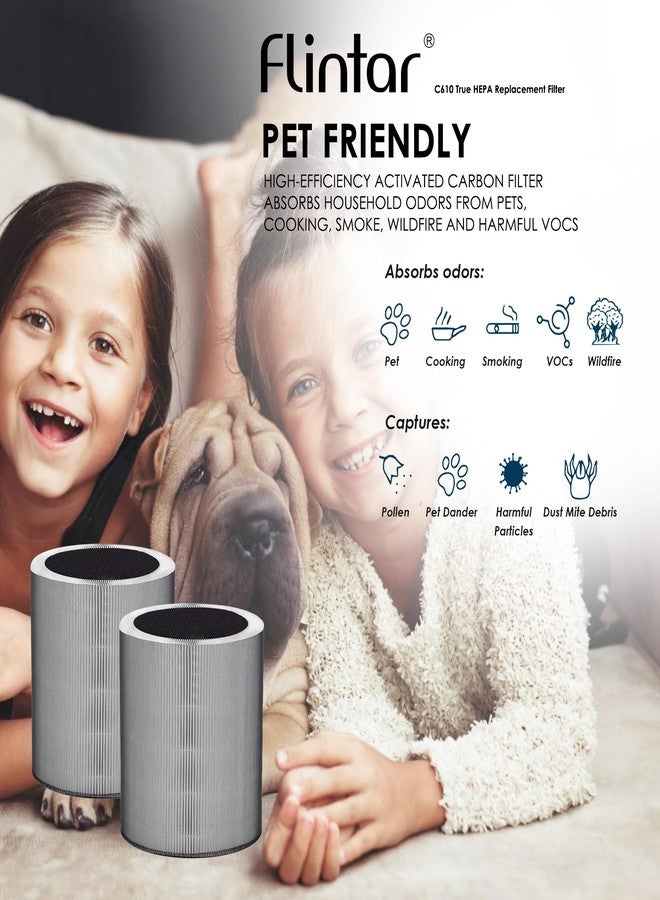 Flintar True HEPA Replacement Filter Z, Made in Taiwan, Compatible with Winix C610 Air Purifier, 1712-0121-00, Z Filter, 3-in-1 H13 Grade True HEPA, 2-Pack - Image 5