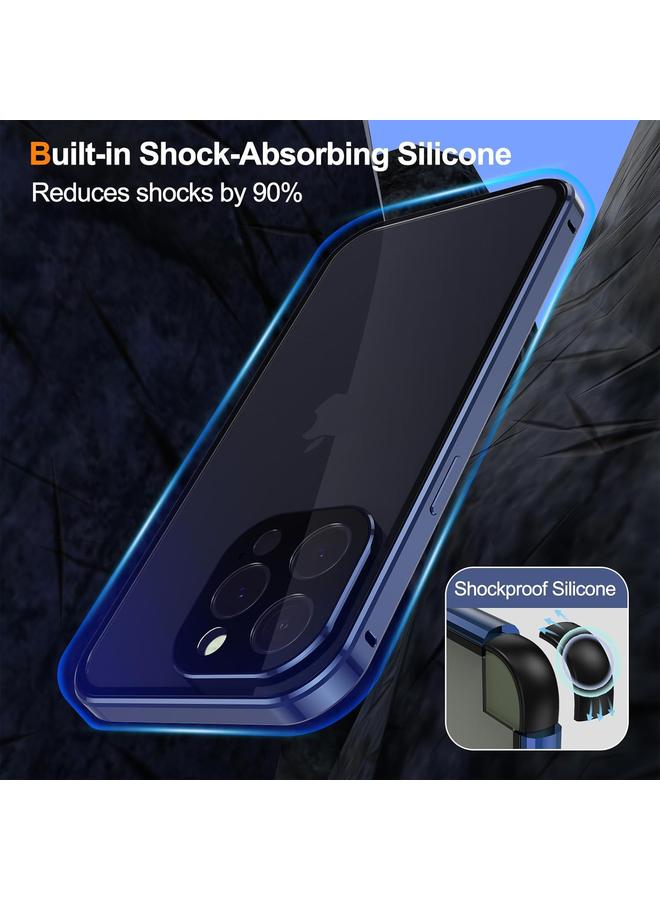 S-TOP Case For iPhone 16 Pro Anti-peeping Magnetic Double-sided Tempered Glass Phone Case - Image 5