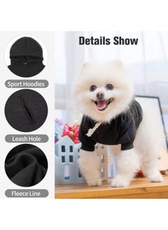 BINGPET Dog Hoodies - Fleece Lined Fall Dog Puppy Sweatshirt Soft Warm Sweater Winter Hooded Clothes for Small Medium Large Dogs & Cats  - Image 3