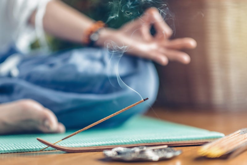 Alternative Imagination Moon and Stars Incense Holder - Wooden Ash Catcher with Celestial Design for Single Incense Sticks - Meditation Accessories, Spiritual Decor, Home Fragrance, Room Decor (10 Inches Long) - Image 5