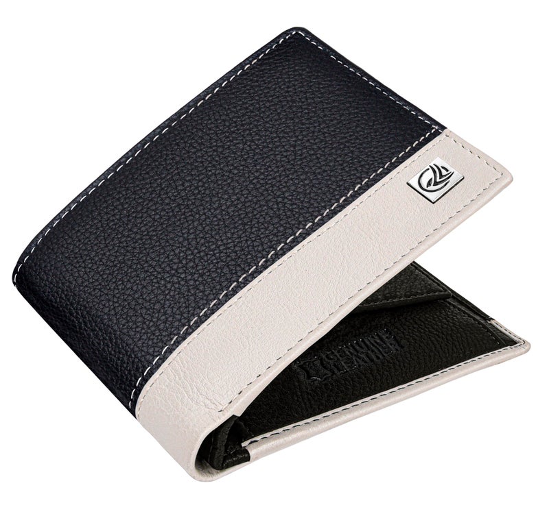 ANTONIO VALERIA Jake Black/Sand Leather Wallet for Men - Image 2