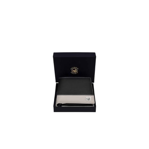 ANTONIO VALERIA Jake Black/Sand Leather Wallet for Men - Image 1