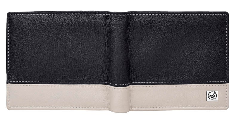 ANTONIO VALERIA Jake Black/Sand Leather Wallet for Men - Image 4