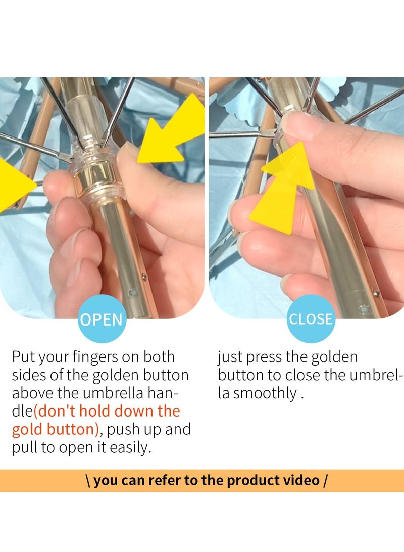 Mini Pocket Umbrella, Folding Umbrellas Compact Mini Travel Umbrella Light Compact Design, Waterproof and UV Proof, Compact and Portable, Can be Put in a Personal Pocket - Image 5