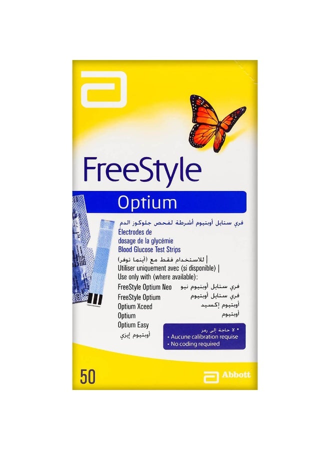 Abbott FreeStyle Optium Blood Glucose Test Strips