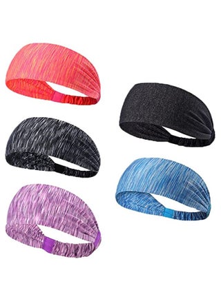 5 Pack Sports Headband, Women's Yoga Athletic Hairband, Men's Sweatband, WorkingOut Headband for Running - pzsku/Z83BE228BC1F808738410Z/45/_/1684870642/e3b141c8-bb63-429f-8981-58fac71f0ed3