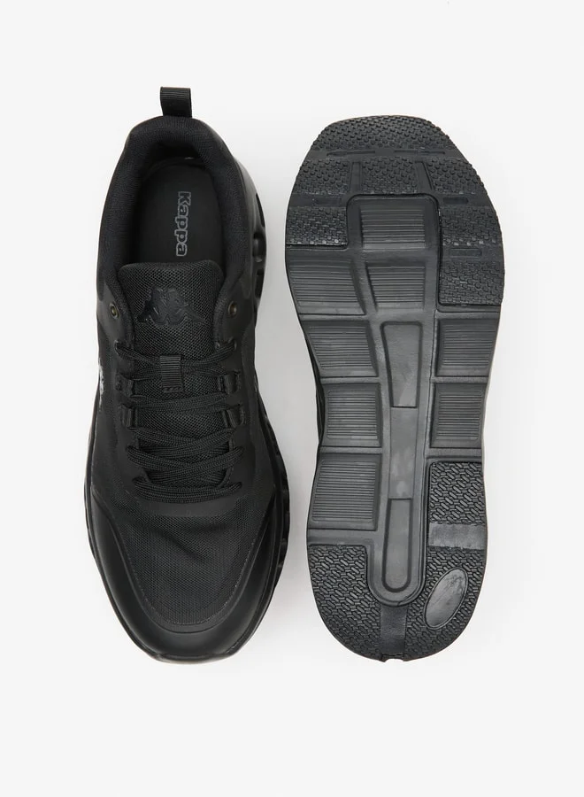 كابا Men's Mesh Textured Walking Shoes with Lace-Up Closure