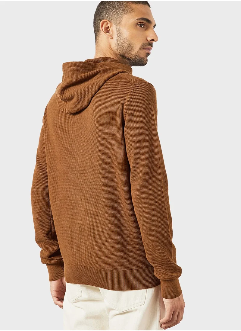 Mango Man Knitted Hooded Sweater