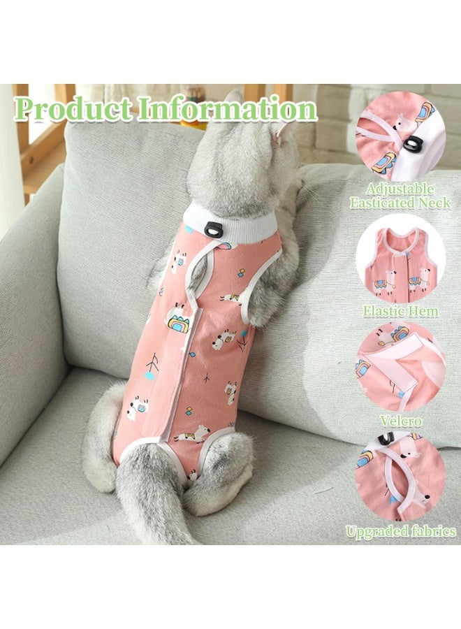 2 Pack Cat Recovery Suit, Cat Apparel, Breathable Cats Surgery Recovery Suits, Apply To Professional Breathable Suit For Cats And Dogs After Weaning And Abdominal Wounds (M) - Image 4