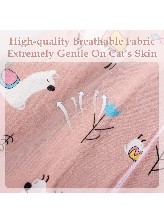 2 Pack Cat Recovery Suit, Cat Apparel, Breathable Cats Surgery Recovery Suits, Apply To Professional Breathable Suit For Cats And Dogs After Weaning And Abdominal Wounds (M) - Image 2