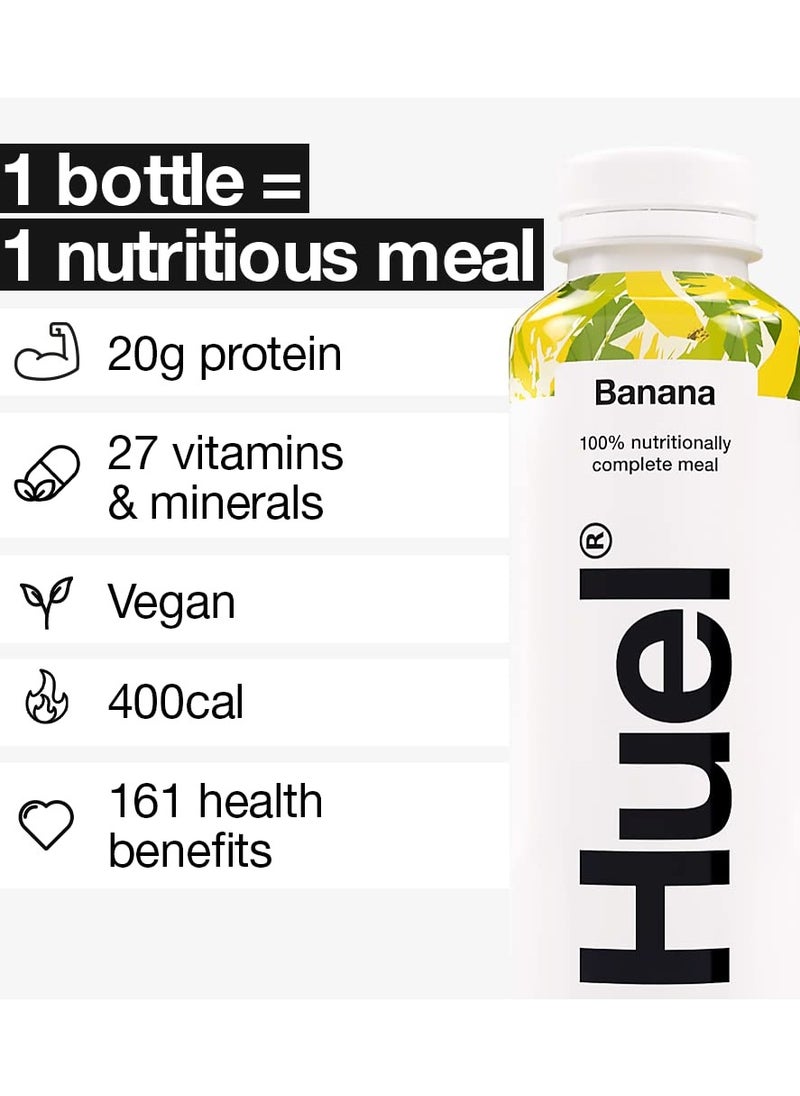 HUELE - Huel Complete Meal Protein Milkshake Banana Flavor 500ml - Image 1